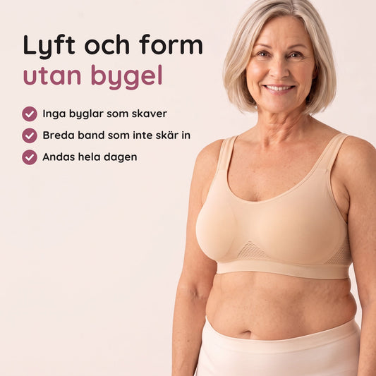 Mjukfamn Andningsbar BH buren av en kvinna